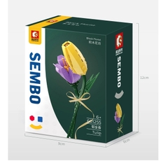 Đồ Chơi Xếp Hình Hoa Tulip Vàng Tím Dịu Dàng-Sembo-601255