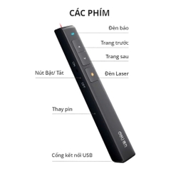 Bút Chỉ Bản Đồ Laser Màu Đen 2808P (Deli)