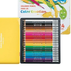 Bút Chì Deli 24 Màu Hộp Sắt Emotion EC00225