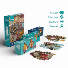 Đồ Chơi Xếp Hình Puzzle Mato - Khu Chợ Nhộn Nhịp