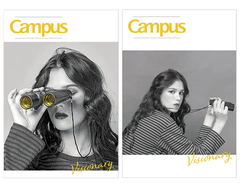 Vở Kẻ Ngang Campus Có Chấm Visionary A4 6037 200 Trang