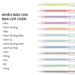 Bút Gel Bấm Deli 0.5mm EG118-BR Màu Nâu
