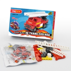 Đồ Chơi Ghép Hình Lực Lượng Cứu Hộ Xe Thang Cứu Hỏa - 74 Chi Tiết DK81179