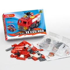 Đồ Chơi Ghép Hình Lực Lượng Cứu Hộ Xe Cứu Hỏa - 103 Chi Tiết DK81183