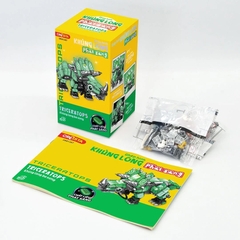 Đồ Chơi Ghép Hình Khủng Long Phát Sáng Khủng Long Ba Sừng DK81287