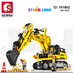 Đồ Chơi Lắp Ráp Máy Xúc Công Trình Sembo701802