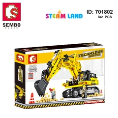 Đồ Chơi Lắp Ráp Máy Xúc Công Trình Sembo701802
