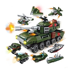 Đồ Chơi Xếp Hình Qman 1803 - Chiến xa lội nước