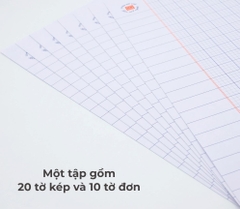 Giấy Kiểm Tra 4 Ôly Cấp 1 Hồng Hà 4970 (15 Tờ Kép)