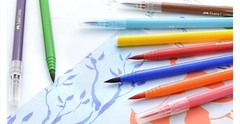 Bút Thư Pháp CALLIGRAPHY Đầu Cọ Faber-Castell 551512 (12 Màu/hộp)