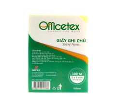 Giấy Ghi Chú Officetex 3x4 OT21-002 - Màu Vàng