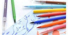 Bút Thư Pháp CALLIGRAPHY Đầu Cọ Faber-Castell 551512 (12 Màu/hộp)