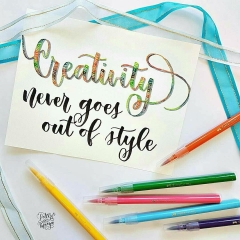 Bút Thư Pháp CALLIGRAPHY Đầu Cọ Faber-Castell 551512 (12 Màu/hộp)