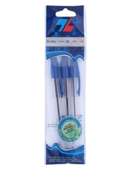 Vỉ 3 Bút Bi 0.8mm Thiên Long TL-049 - Mực Xanh