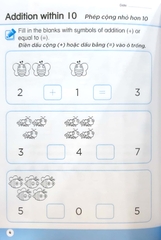 Toán Song Ngữ Tiền Tiểu Học 4 - Activity Book (Sách Luyện Tập)