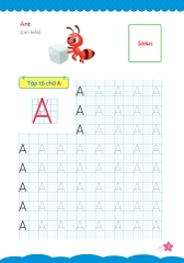 Cùng Khủng Long Tập Viết Chữ Cơ Bản - Chữ Cái Tiếng Anh Viết Hoa - Quyển 4 (Sticker Bé Trai)