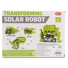 Đồ Chơi Giáo Dục STEM - Lắp Ráp Robot Khủng Long Biến Hình Chạy Bằng Năng Lượng Mặt Trời New Energy 218