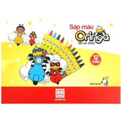 Bút Sáp Màu Hồng Hà Oringa 12 Màu 8105