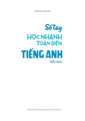 Sổ Tay Học Nhanh Toàn Diện Tiếng Anh Tiểu Học