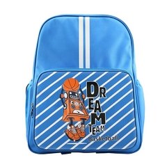 Ba Lô Học Sinh Cấp 1 Bitex Chống Thấm B.Bag - Play To Win Basketball - Xanh Dương Nhạt - B-12-064