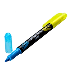 Bút Nhớ Dòng Pentel SLW8-GF 2 Đầu Vàng - Xanh Da Trời