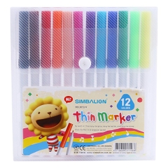 Bút Dạ 12 Màu Nét Nhỏ 3012V