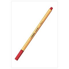 Bút Dạ Kim 0.4mm Stabilo PT88-40-Point-88 - Màu Đỏ