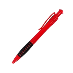 Bút Bi Bấm Hernidex HD-128 Mực Đỏ