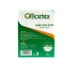 Giấy Note Officetex 3x4 - Màu Xanh Dương