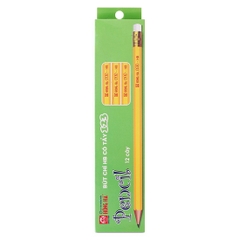 Bút Chì Hồng Hà 123-HB Có Tẩy