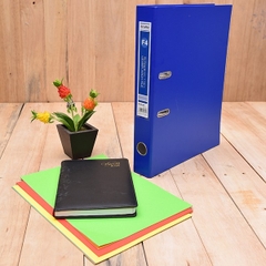 Bìa Còng F4 Flexoffice 5cm FO-BC03 Màu Xanh Đậm