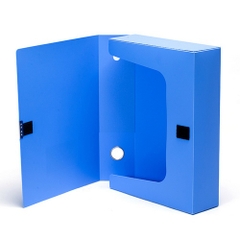 Cặp Hộp Rỗng 7.5cm Flexoffice PP 75-A4 FO-BF02 Màu Xanh