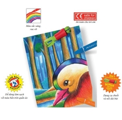 Bút Sáp Dầu 12 Màu + Chuốt Faber-Castell 120063ON (12 Màu/hộp)