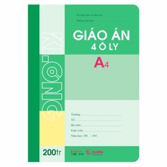 Sổ Giáo Án Ô Ly A4 K.Long 200 Trang 314