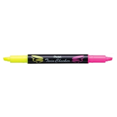 Bút Nhớ Dòng Pentel SLW8-GF 2 Đầu Vàng - Hồng