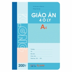 Sổ Giáo Án Ô Ly A4 K.Long 200 Trang 314