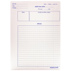 Giấy Kiểm Tra Kẻ Ngang Campus Có Chấm TP-BSS70G-30 - 20 Tờ/Túi