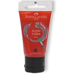 Tuýp màu vẽ acrylic 30ml Faber-Castell - Màu Đỏ Tươi