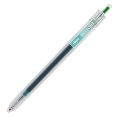 Bút Gel Bấm Deli 0.5mm EG118-LG Màu Xanh Lá Nhạt