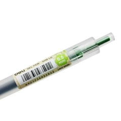 Bút Gel Bấm Deli 0.5mm EG118-LG Màu Xanh Lá Nhạt