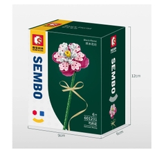 Đồ Chơi Xếp Hình Hoa Mẫu Đơn Thanh Khiết-Sembo-60123
