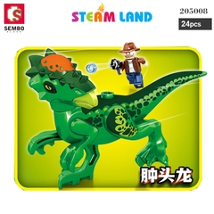 Đồ Chơi Lego Khủng Long Dilophosaurus Xanh Lục-Sembo-205008