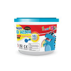 Đất Nặn Smartkids Hộp Nhựa MC01 200g + 5 Khuôn