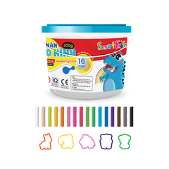 Đất Nặn Smartkids Hộp Nhựa MC01 200g + 5 Khuôn
