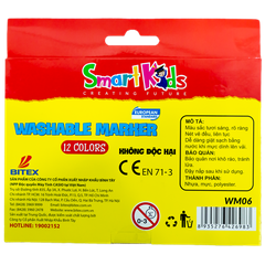 Bút Lông Màu Rửa Được Smart Kids WM06