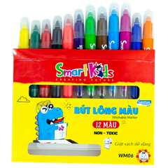 Bút Lông Màu Rửa Được Smart Kids WM06