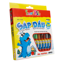 Bút Sáp Dầu Smartkids 24 Màu Dino OP03