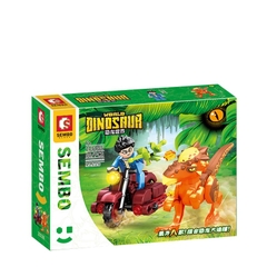 Đồ Chơi Mô Hình Khủng Long Phun Lửa Cùng Siêu Xe Tốc Độ-Sembo-205086