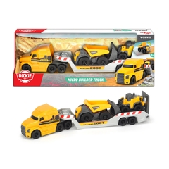 Bộ Đồ Chơi Xe Xây Dựng DICKIE TOYS Mack/Volvo Micro Builder Truck 203725005
