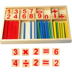 Đồ Chơi Que Dạy Toán Học Gỗ GCB BA41